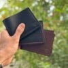 leather Bifold wallets 3 colors