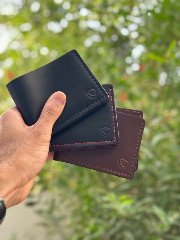 leather Bifold wallets 3 colors
